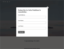 Tablet Screenshot of juliapaddison.com